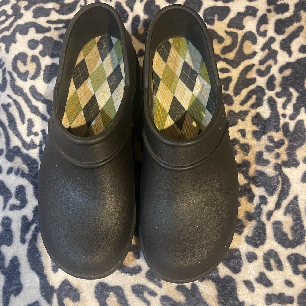 Crocs!  Black slip on. Great condition. Size 10.